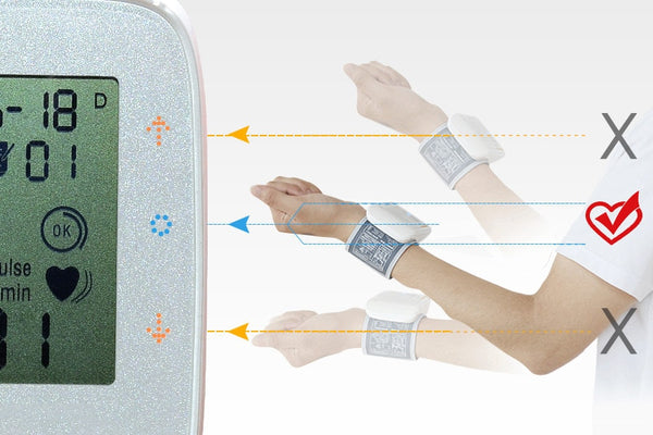yuwell Wrist Blood Pressure Monitor Bi-color lights reminder Health Care Portable Large Digital LCD  Medical Equipment 8900A CE