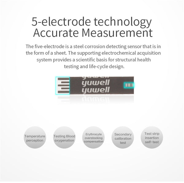 Yuwell Blood Glucose Meter Test Medical Blood Sugar Meter Glucometer Diabetes Tester Detection Health Care Tool XYT710