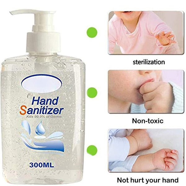 300ml Disposable 75% Alcohol Portable Hand Sanitizer Liquid Soap Lotion Detergent For Travel Neutral / Outdoor Cleansing