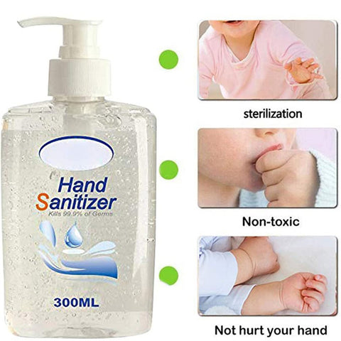 300ml Disposable 75% Alcohol Portable Hand Sanitizer Liquid Soap Lotion Detergent For Travel Neutral / Outdoor Cleansing