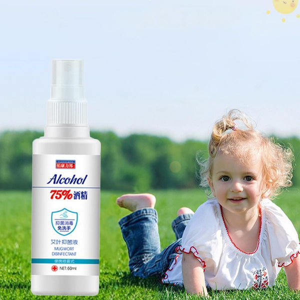 60ml 75% Disinfection Alcohol Carry-on Disposable Hand Alcohol Disinfection Spray Bottled Prevention Rine-free Hand Sanitizer