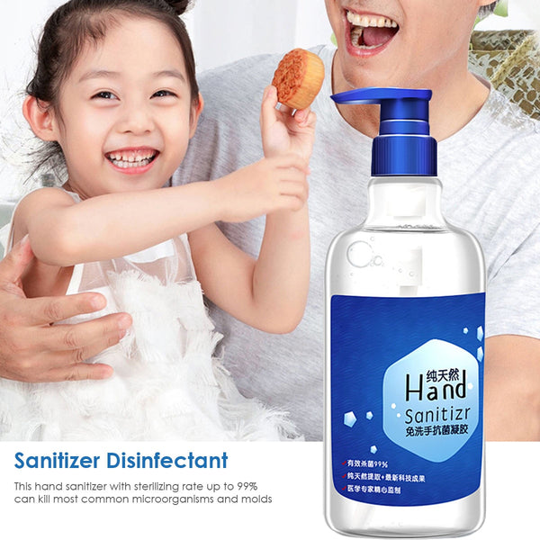 500ml Portable Hand Sanitizer Antibacterial Disinfectant Gel No-Clean Quick-Dry Wipe Out Hand Sanitizer Gel for Home