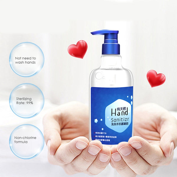 500ml Portable Hand Sanitizer Antibacterial Disinfectant Gel No-Clean Quick-Dry Wipe Out Hand Sanitizer Gel for Home