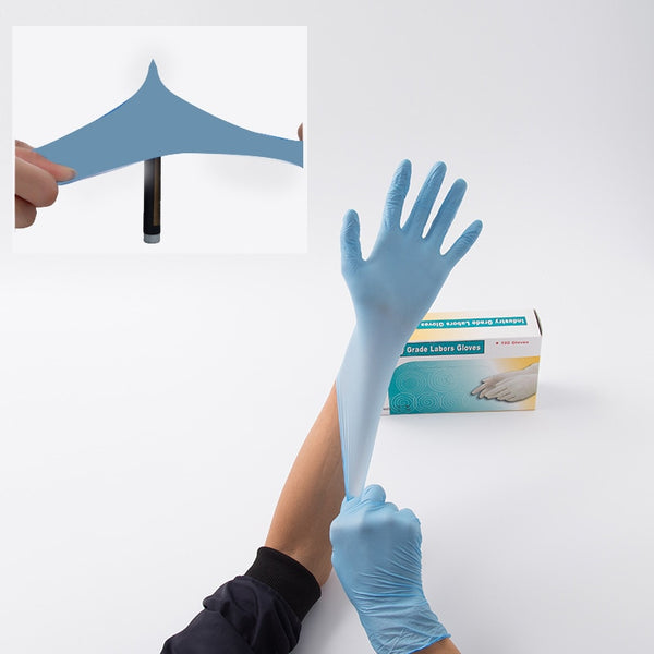 High Elasticity PVC Nitrile Disposable Latex Free Gloves Box 100PCS/ Set Medical Inspection Protective Surgical Anti Virus AF008