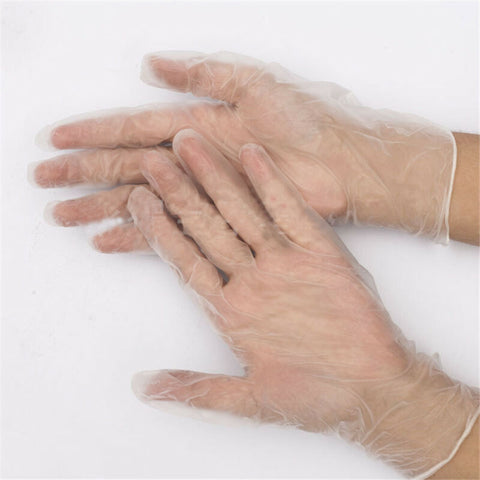 100X Disposable Latex Gloves Powered Nitrile Examination Gloves  Medical Surgical Cleaning Gloves S/M/L