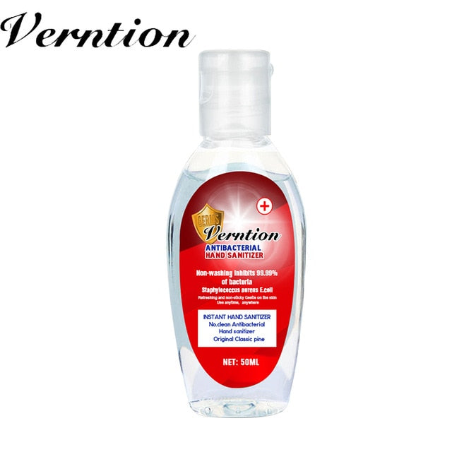 Verntion 50ml Hand Sanitizer Anti Disposable Hand Disinfection Gel Quick-Dry Handgel Ethanol Kids Adults Home Alcohol Gel