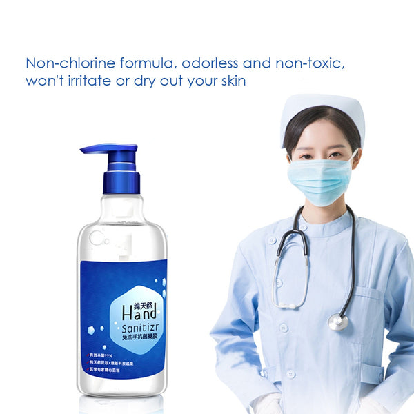 500ml Portable Hand Sanitizer Antibacterial Disinfectant Gel No-Clean Quick-Dry Wipe Out Hand Sanitizer Gel for Home