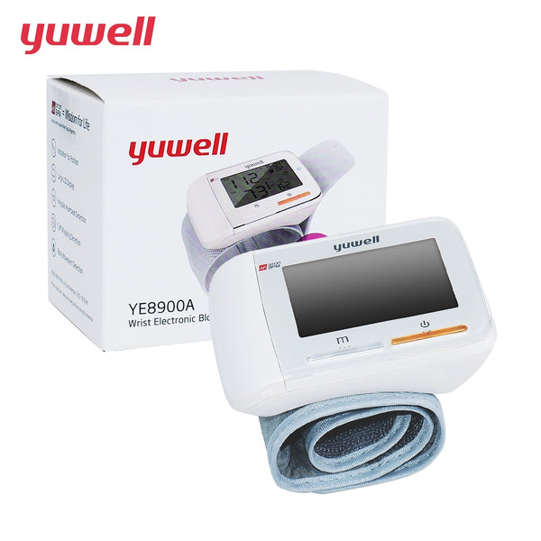 yuwell Wrist Blood Pressure Monitor Bi-color lights reminder Health Care Portable Large Digital LCD  Medical Equipment 8900A CE