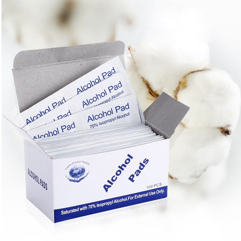 100pcs Disposable Medical Sterilization Alcohol Disinfection Cotton Piece Emergency Clean Sterilization Cotton Sheet First Aid