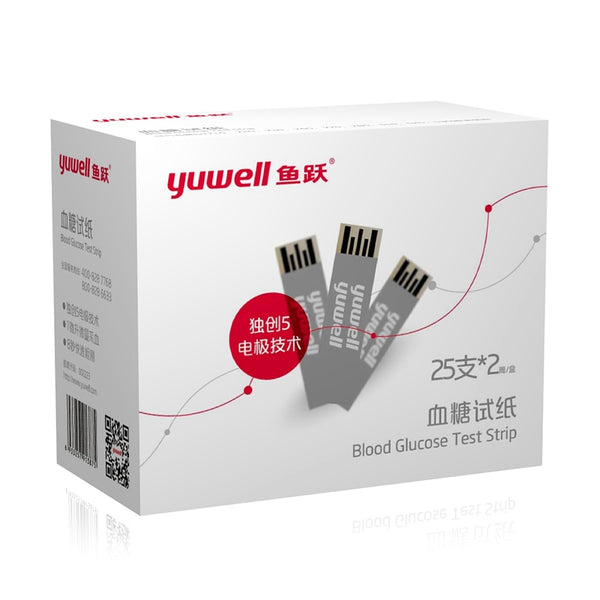 Yuwell Blood Glucose Meter 710 720 510 520 Test Strips and Lancets Diabetes Glucometer for Health Care Blood Glucose Monitor